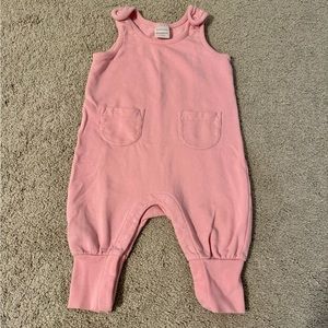 12-18 months pink Hanna Andersson sweatshirt romper